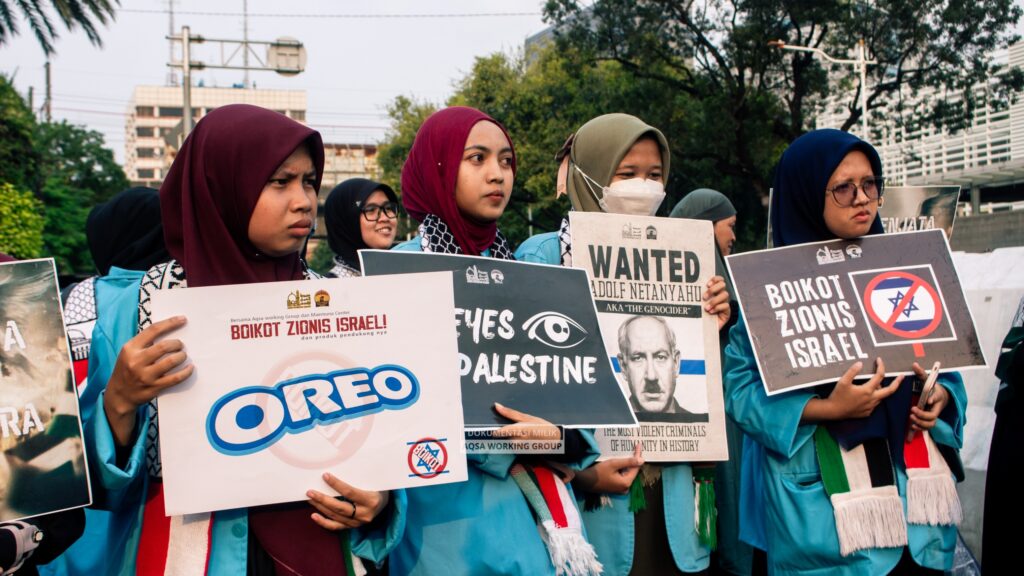 Mahasiswa STAI Al-Fatah Turut Aksi Bela Palestina di Depan Kedutaan AS