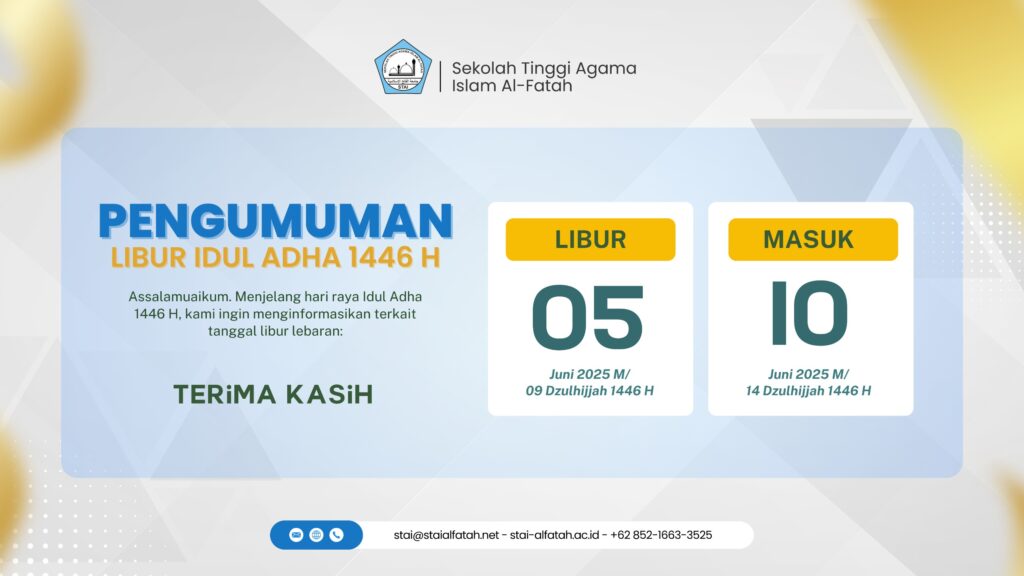 Pengumuman Libur Hari Raya Idul Adha 1446 H